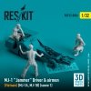 RESKIT RSF32-0036 MJ-1 Jammer Driver airmens (Vietnam) (MJ-1A,MJ-1B) (scene 1) (3 pcs) (3D Printed) 1/32